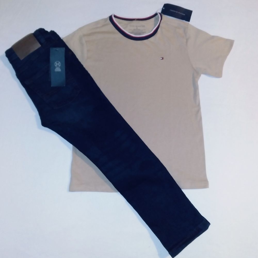 Tommy Hilfiger Boys Youth 2pc Jeans & Tee Set - 6y